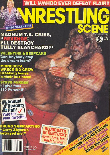 Wrestling Scene January 1986 Magazine PWcatalog