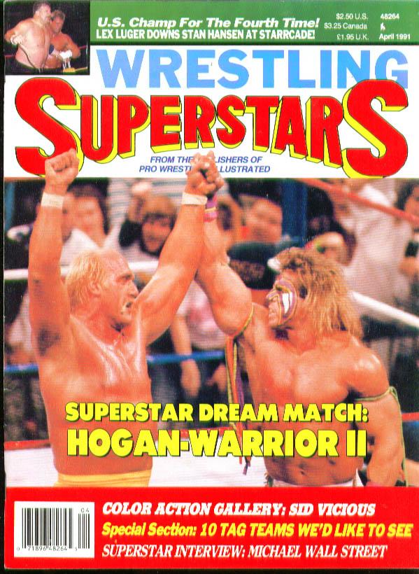 Wrestling Superstars April 1991 Magazine PWcatalog