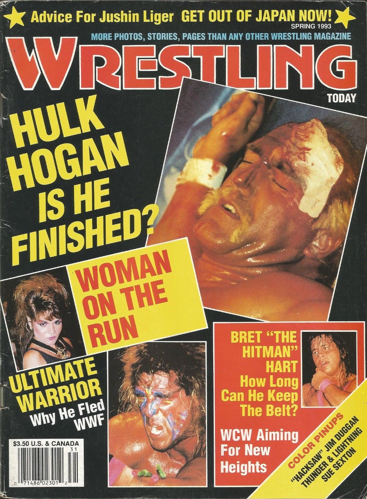 Wrestling Today Spring 1993 Magazine PWcatalog