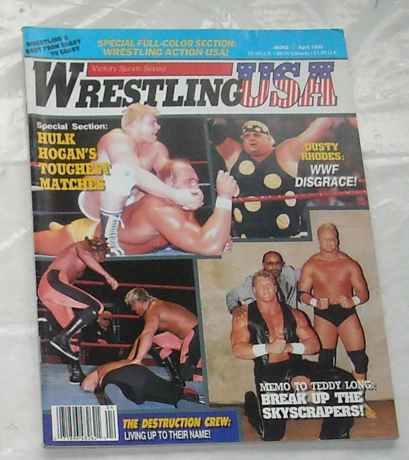 Wrestling USA April 1990 Magazine PWcatalog