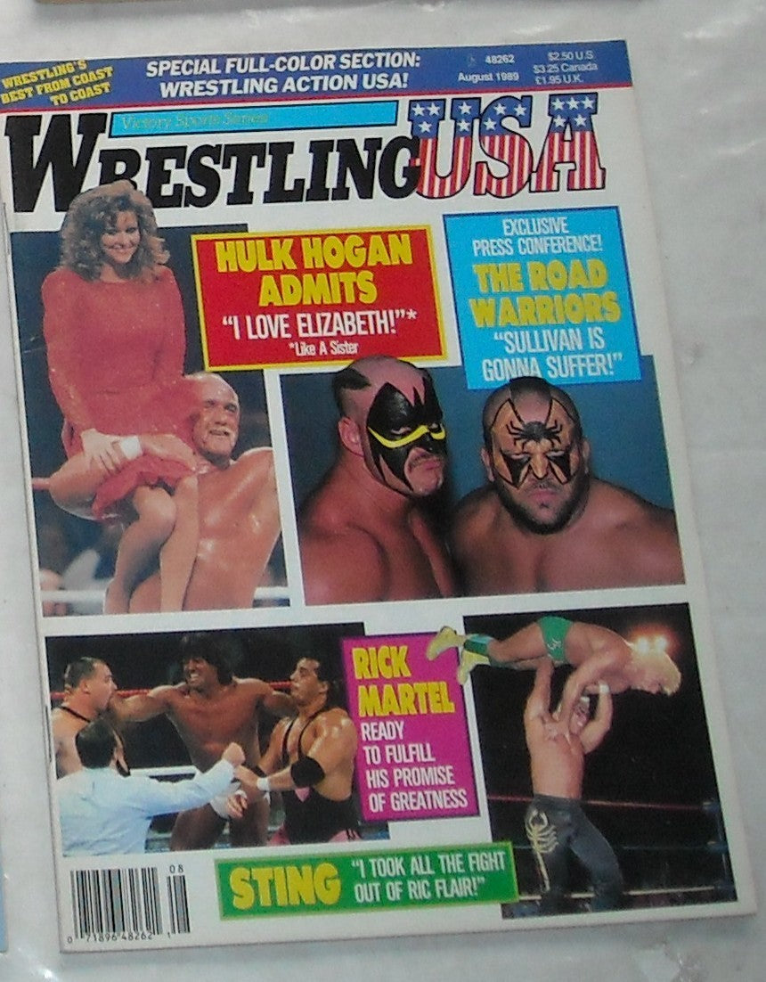 Wrestling USA August 1989 Magazine PWcatalog