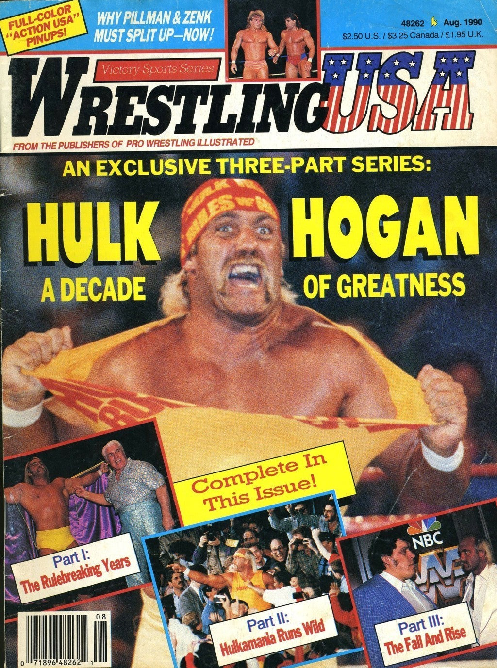 Wrestling USA August 1990 Magazine PWcatalog