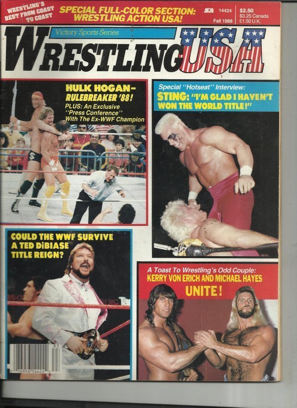 Wrestling USA Fall 1988 Magazine PWcatalog