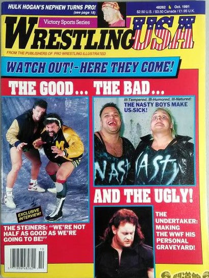 Wrestling USA October 1991 Magazine PWcatalog