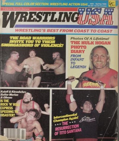 Wrestling USA Spring 1986 Magazine PWcatalog