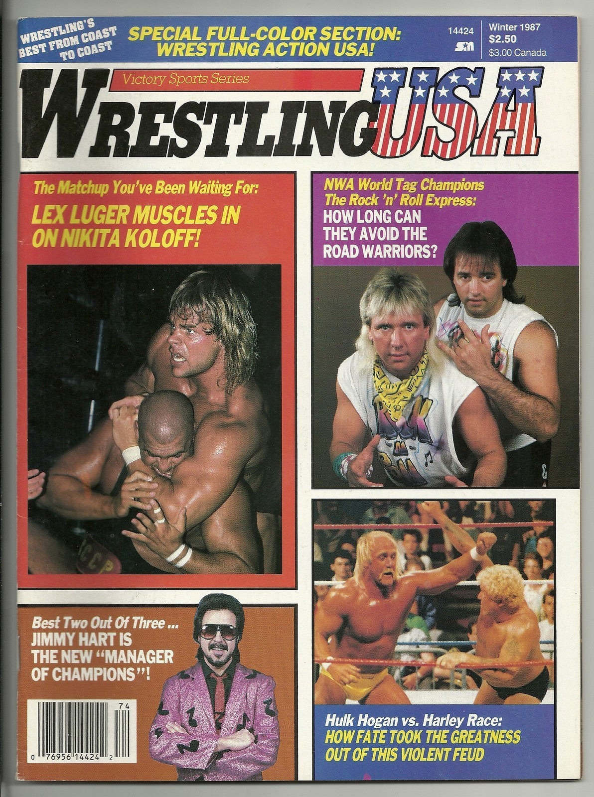 Wrestling USA Winter 1987 Magazine PWcatalog