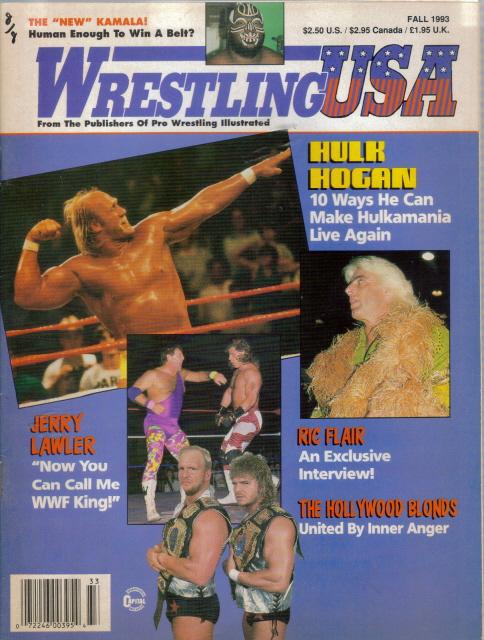 Wrestling USA 1993 Magazine PWcatalog