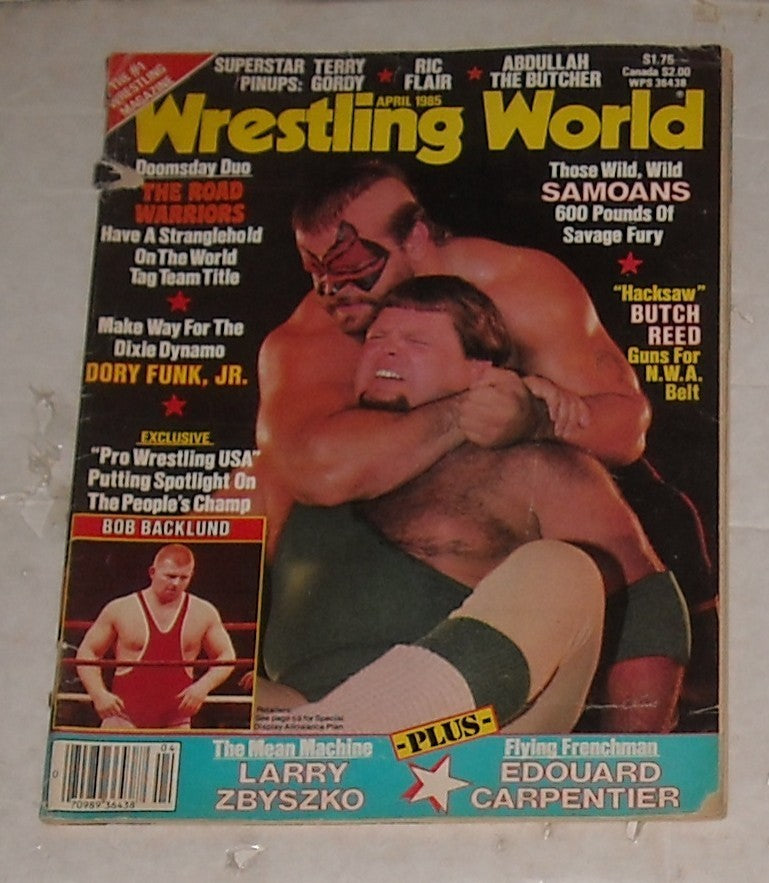 Wrestling World April 1985 Magazine PWcatalog
