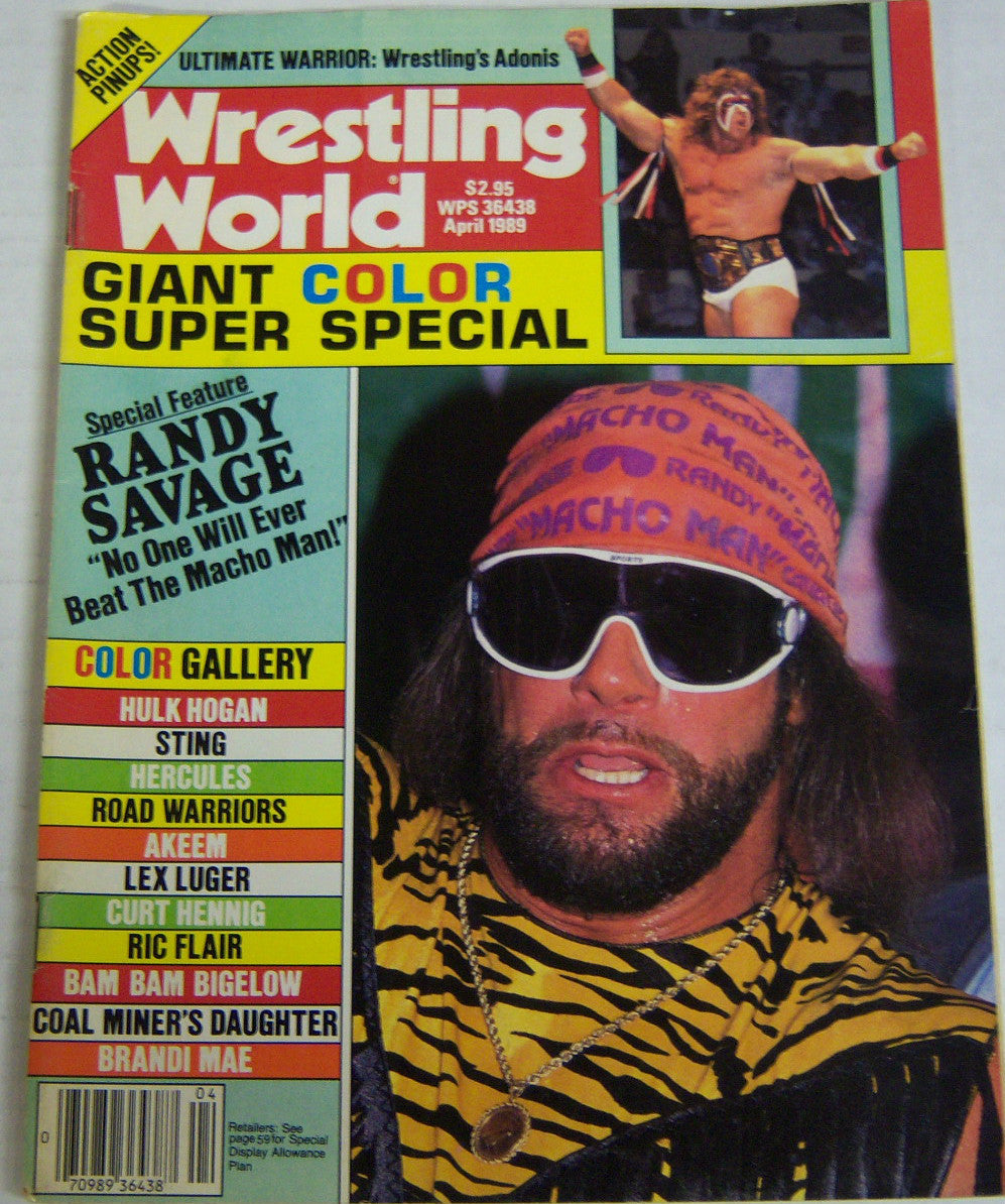 Wrestling World April 1989 Magazine PWcatalog