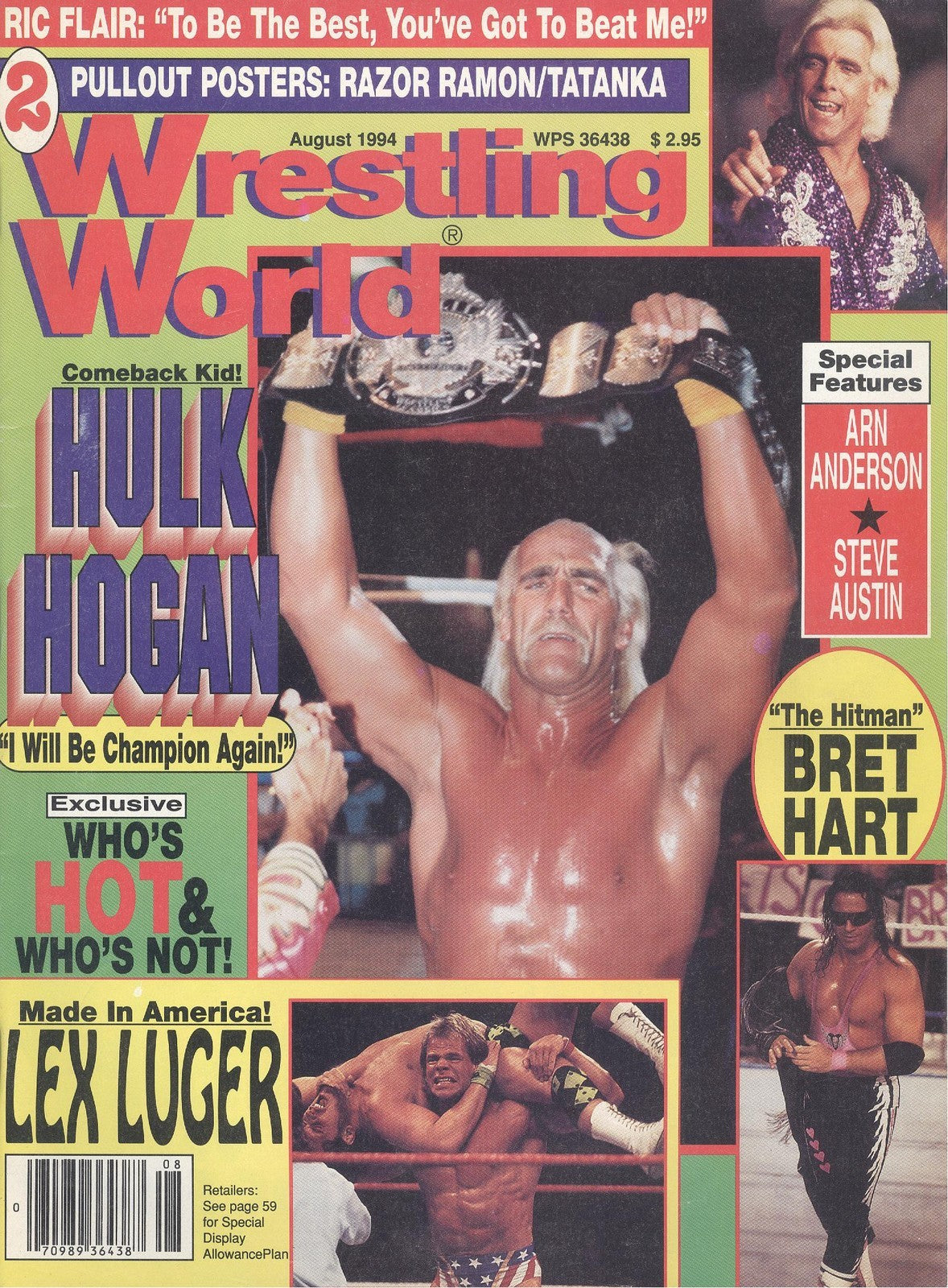 Wrestling World August 1994 Magazine PWcatalog