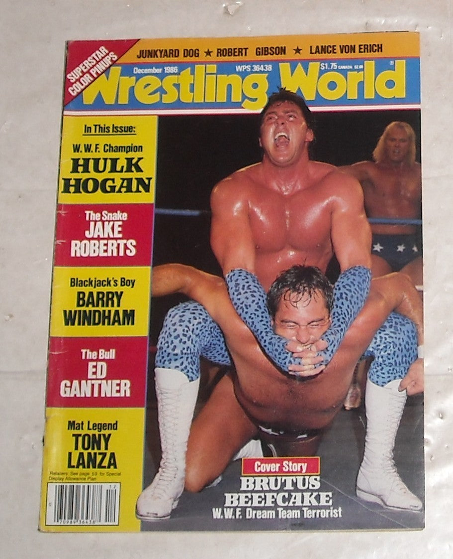 Wrestling World December 1986 Magazine PWcatalog