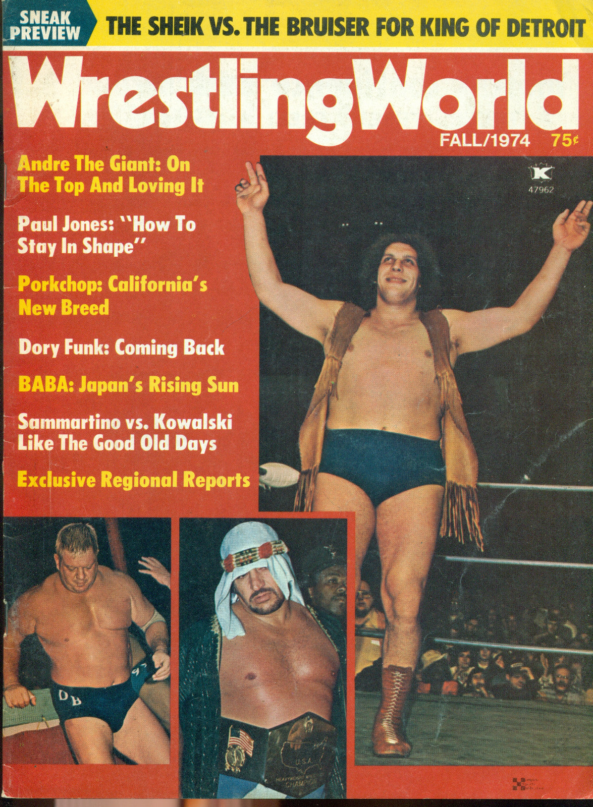 Wrestling World Fall 1974 Magazine PWcatalog