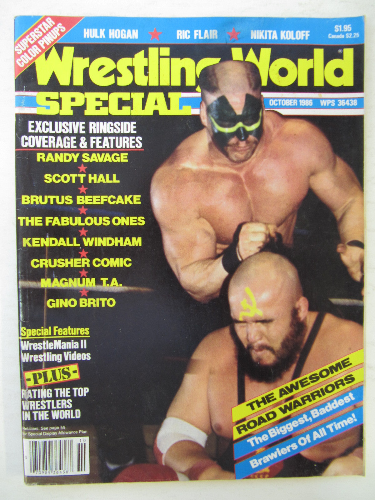 Wrestling World October 1986 Magazine PWcatalog