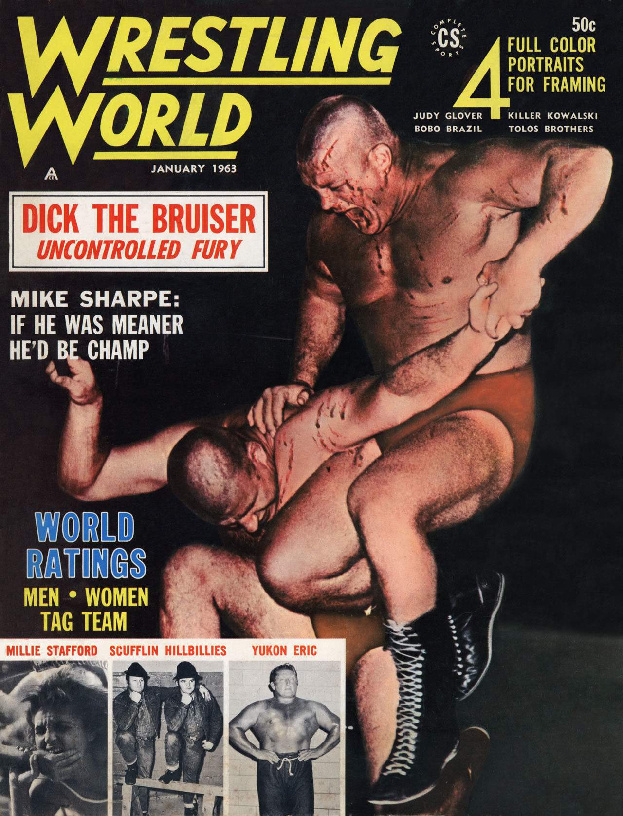 Wrestling World January 1963 Magazine PWcatalog