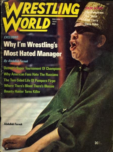Wrestling World April 1972 Magazine PWcatalog