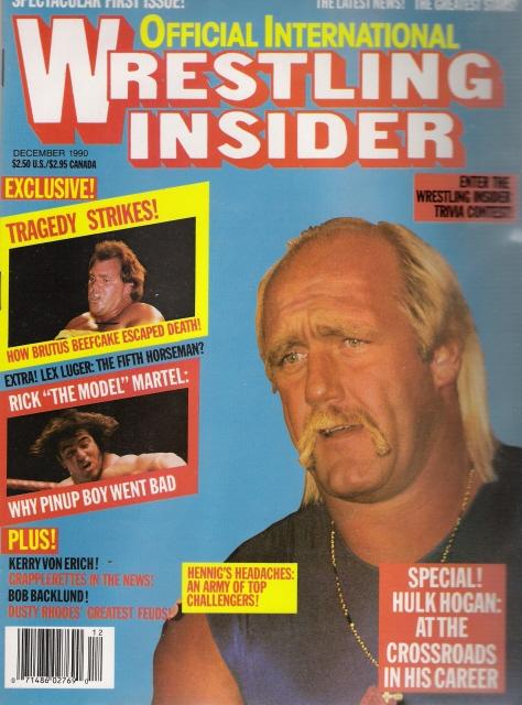 Wrestling insider December 1990 Magazine PWcatalog