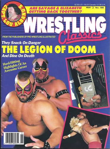 Wrestling classcis November 1990 Magazine PWcatalog