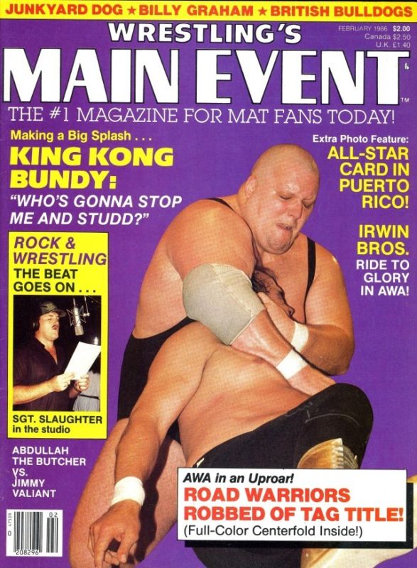 Wrestlings Main Event February 1986 Magazine PWcatalog