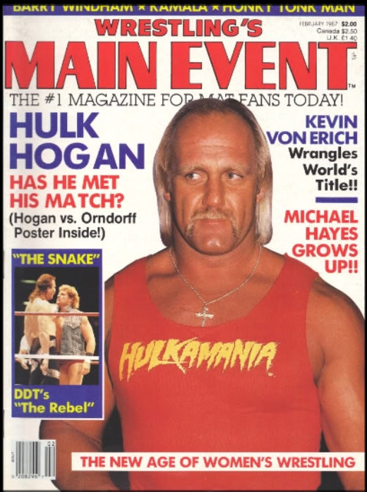 Wrestlings Main Event February 1987 Magazine PWcatalog