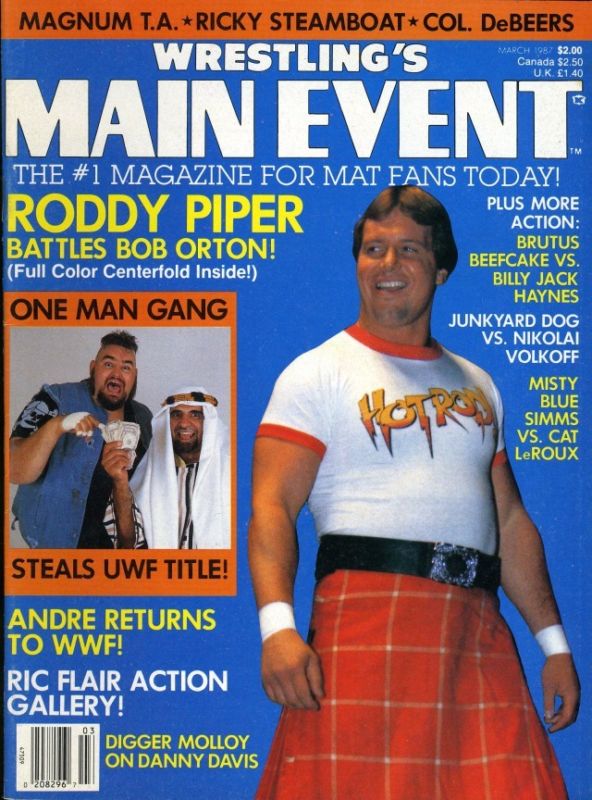 Wrestlings Main Event March 1987 Magazine PWcatalog