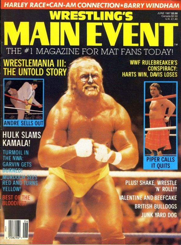 Wrestlings Main Event June 1987 Magazine PWcatalog