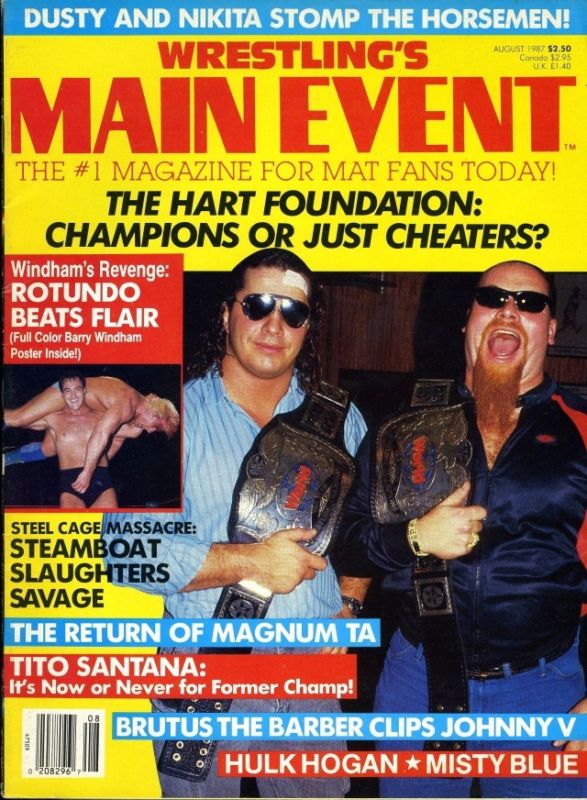 Wrestlings Main Event August 1987 Magazine PWcatalog