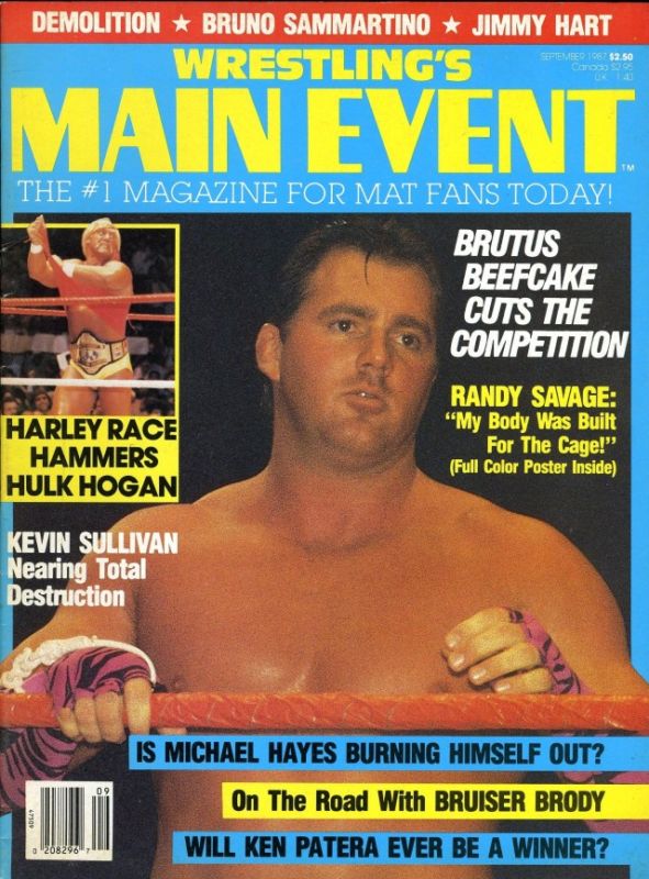 Wrestlings Main Event September 1987 Magazine PWcatalog