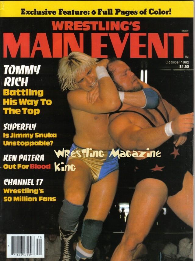 Wrestlings Main Event October 1982 Magazine PWcatalog