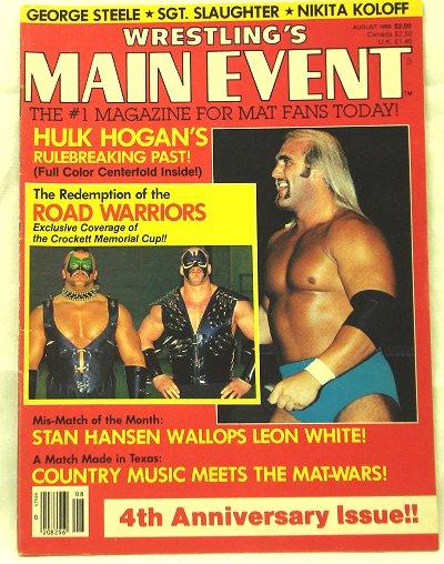 Wrestlings Main Event August 1986 Magazine PWcatalog
