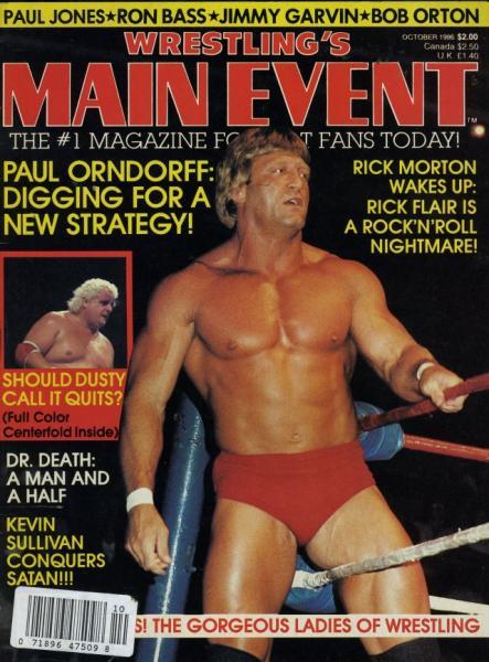 Wrestlings Main Event October 1986 Magazine PWcatalog