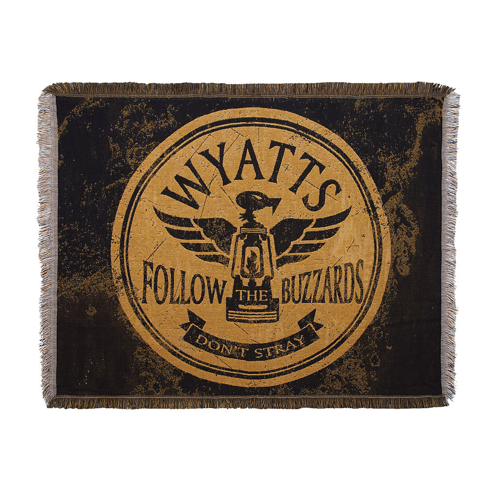 The Wyatt Family Follow The Buzzards Jacquard Throw Blanket Pwcatalog