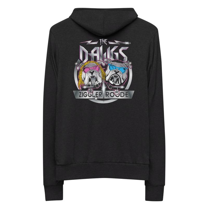 Ziggler & Roode The Dawgs Lightweight Zip-Up Hoodie Sweatshirt Pwcatalog