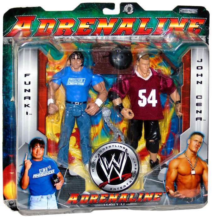 WWE Jakks Pacific Adrenaline 11 Funaki & John Cena Action & Toy Figures PWcatalog