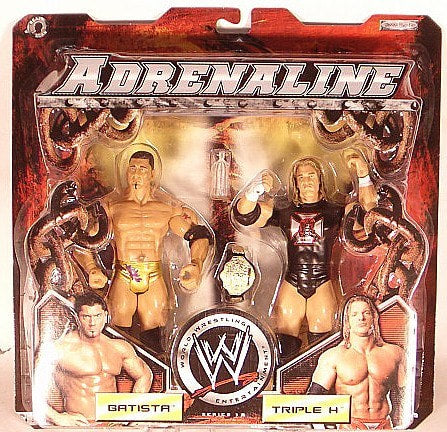 WWE Jakks Pacific Adrenaline 12 Batista & Triple H Action & Toy Figures PWcatalog