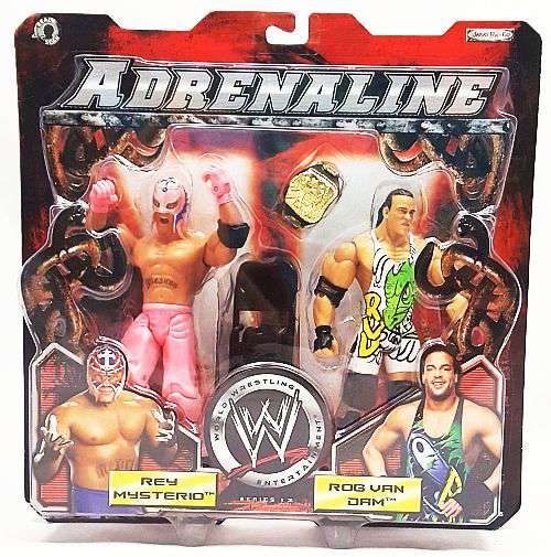 WWE Jakks Pacific Adrenaline 12 Rey Mysterio & Rob Van Dam Action & Toy Figures PWcatalog