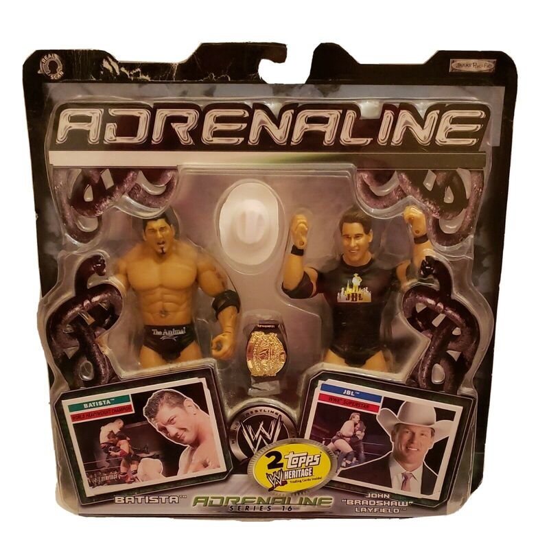 WWE Jakks Pacific Adrenaline 16 Batista & John "Bradshaw" Layfield Action & Toy Figures PWcatalog