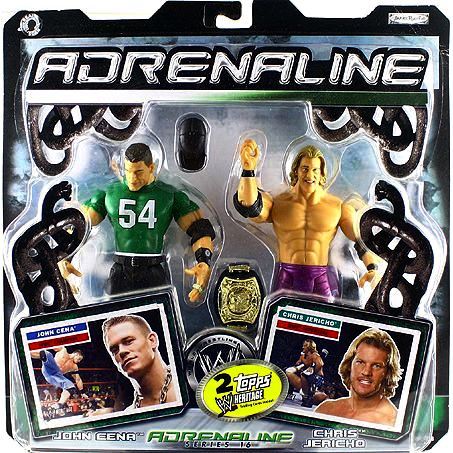 WWE Jakks Pacific Adrenaline 16 John Cena & Chris Jericho Action & Toy Figures PWcatalog