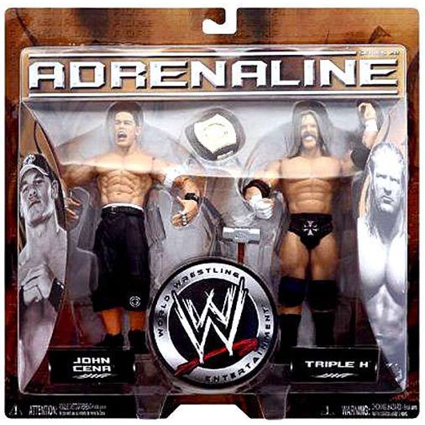 WWE Jakks Pacific Adrenaline 20 John Cena & Triple H Action & Toy Figures PWcatalog