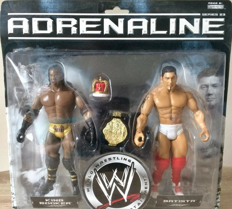 WWE Jakks Pacific Adrenaline 23 King Booker & Batista Action & Toy Figures PWcatalog