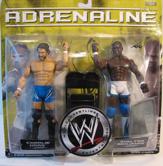 WWE Jakks Pacific Adrenaline 25 Charlie Haas & Shelton Benjamin Action & Toy Figures PWcatalog