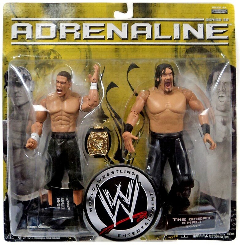 WWE Jakks Pacific Adrenaline 25 John Cena & The Great Khali Action & Toy Figures PWcatalog