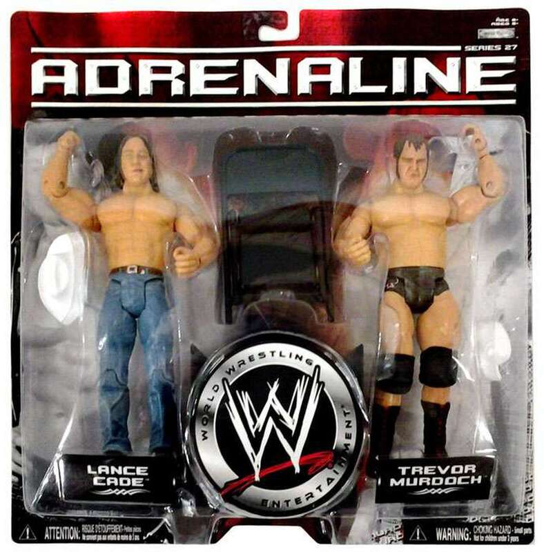 WWE Jakks Pacific Adrenaline 27 Lance Cade & Trevor Murdoch Action & Toy Figures PWcatalog