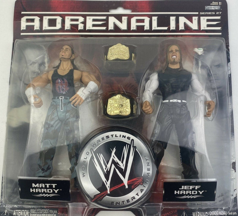 WWE Jakks Pacific Adrenaline 27 Matt Hardy & Jeff Hardy Action & Toy Figures PWcatalog