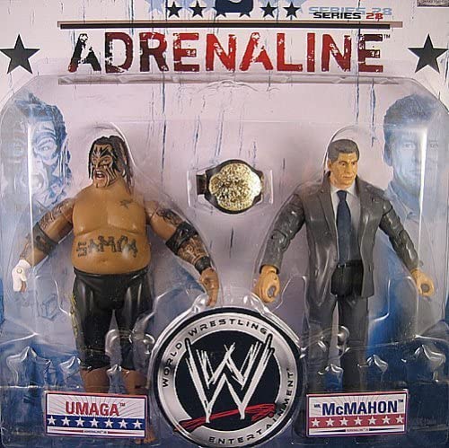 WWE Jakks Pacific Adrenaline 28 Umaga & Mr. McMahon Action & Toy Figures PWcatalog