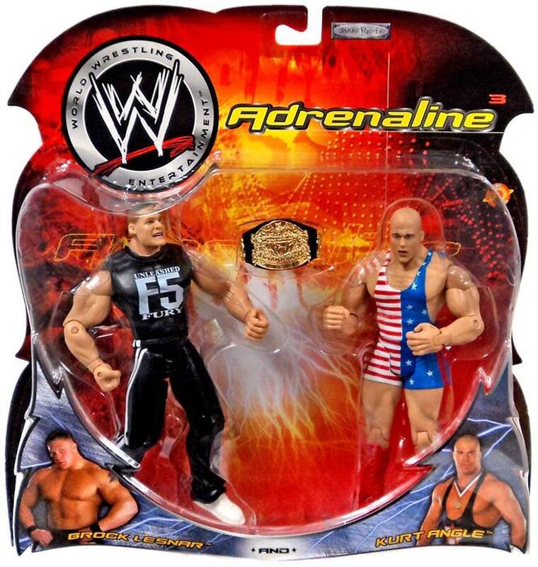 WWE Jakks Pacific Adrenaline 3 Brock Lesnar & Kurt Angle Action & Toy Figures PWcatalog
