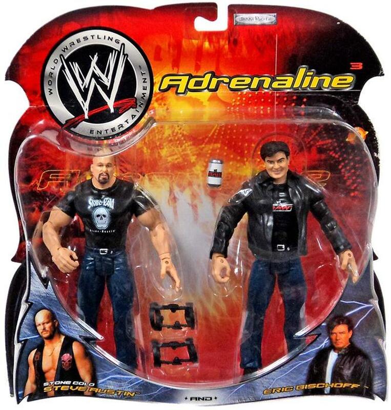 WWE Jakks Pacific Adrenaline 3 Stone Cold Steve Austin & Eric Bischoff Action & Toy Figures PWcatalog