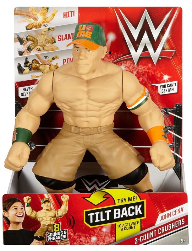WWE Mattel 3-Count Crushers John Cena Action & Toy Figures PWcatalog
