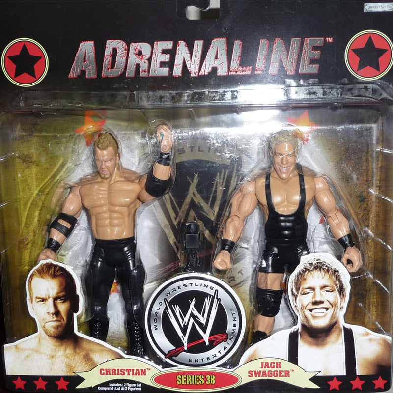 WWE Jakks Pacific Adrenaline 38 Christian & Jack Swagger Action & Toy Figures PWcatalog