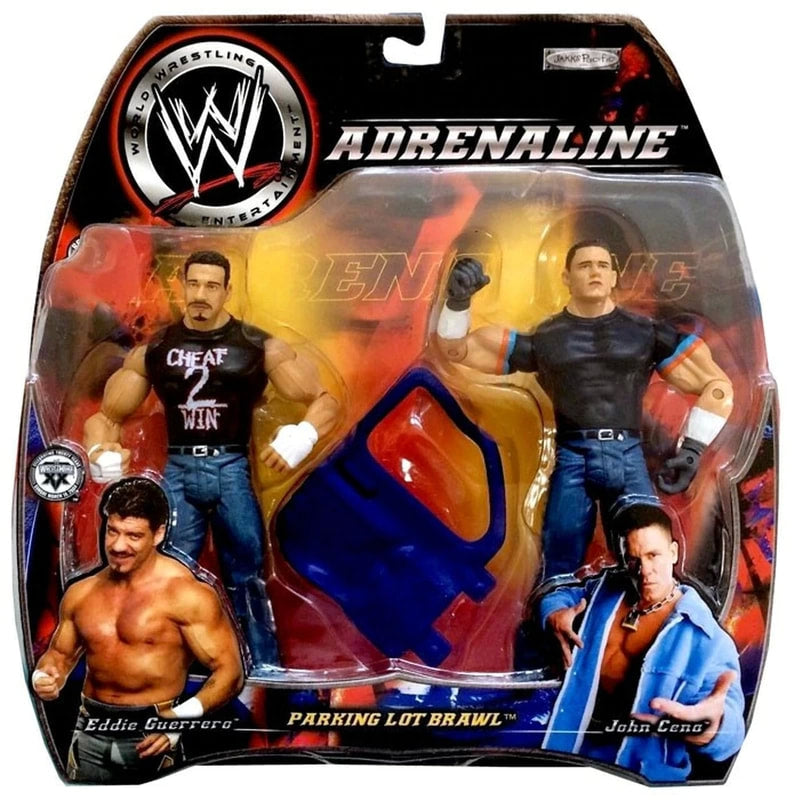 WWE Jakks Pacific Adrenaline 5 Parking Lot Brawl: Eddie Guerrero & John Cena Action & Toy Figures PWcatalog