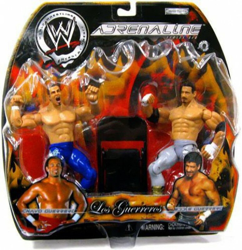 WWE Jakks Pacific Adrenaline 6 Los Guerreros: Chavo Guerrero & Eddie Guerrero Action & Toy Figures PWcatalog